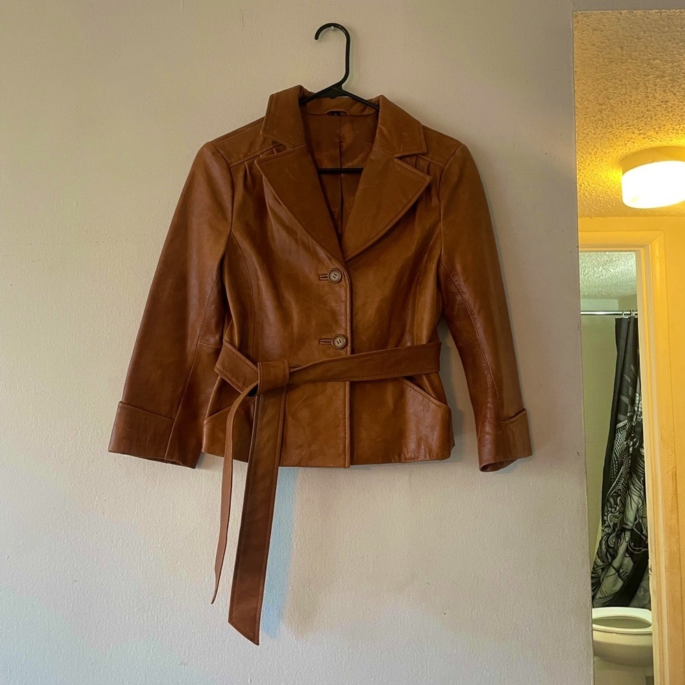 Brown Leather Women's Jacket